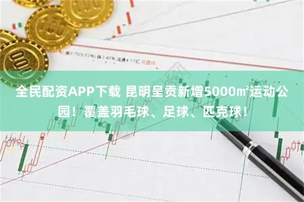 全民配资APP下载 昆明呈贡新增5000㎡运动公园！覆盖羽毛球、足球、匹克球！