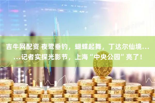 吉牛网配资 夜鹭垂钓，蝴蝶起舞，丁达尔仙境……记者实探光影节，上海“中央公园”亮了！